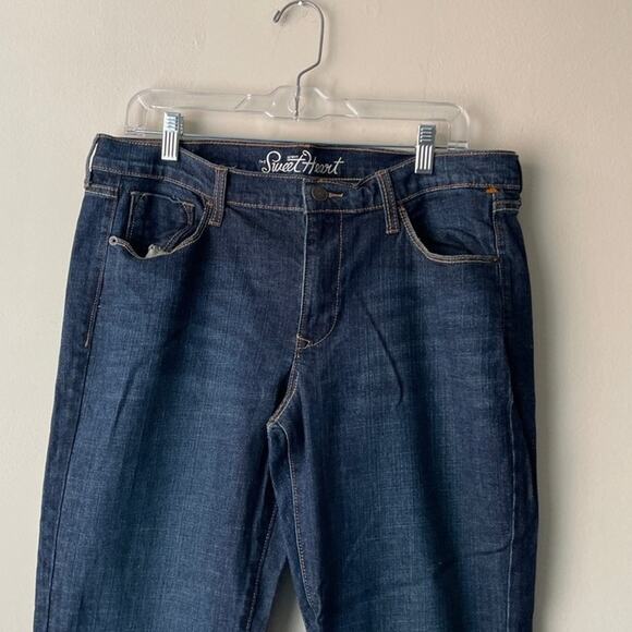 Old Navy "The Sweet Heart " 10" Rise 32.5" Inseam Dark Wash Denim Jeans - Sz 12L - Picture 4 of 7